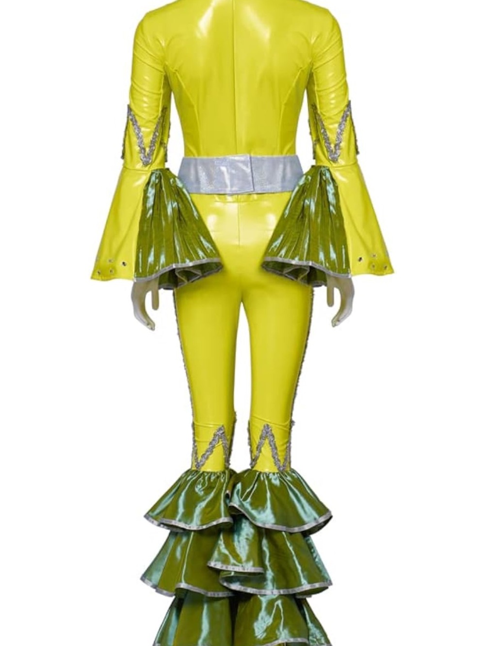 Size Small LoliMiss Womens Mamma Mia Cosplay Jumpsuit 1970 Dancing Disco Costum - Picture 2 of 16